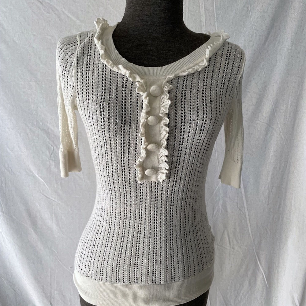 Sheer Banana Republic silk shirt